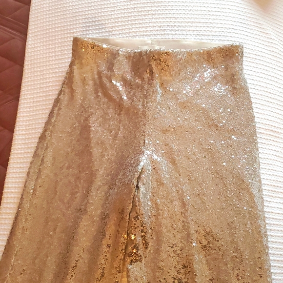 H&M Silver Sequin Pants - Picture 2 of 5